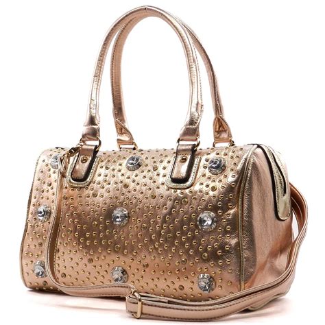 gold metallic handbags cheap